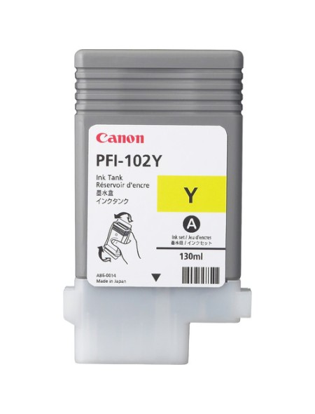 ÷ Tinta original canon pfi-102y amarillo 130ml