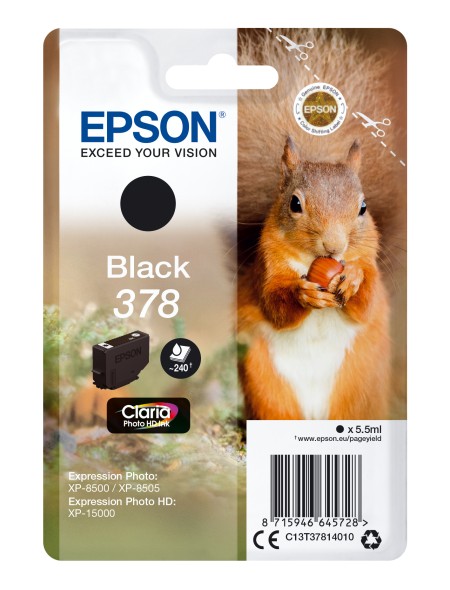 ÷ Tinta original epson t3781 negro c13t37814010 5.5ml