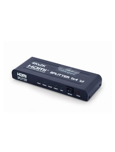Splitter HDMI 1x4 Cablexpert / 3D / 1080p / Incluye alimentacion / 4 Puertos / Dsp-4ph4-02