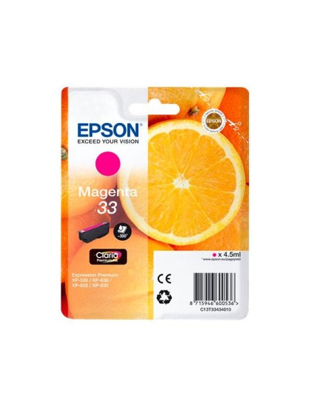 Tinta original Epson T3343 / T33 / Magenta 4.5ml