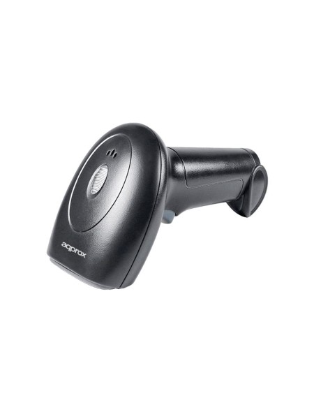 Lector codigo de barras laser Inalambrico Approx / 1D-2D-QR / Negro / APPLS21WS