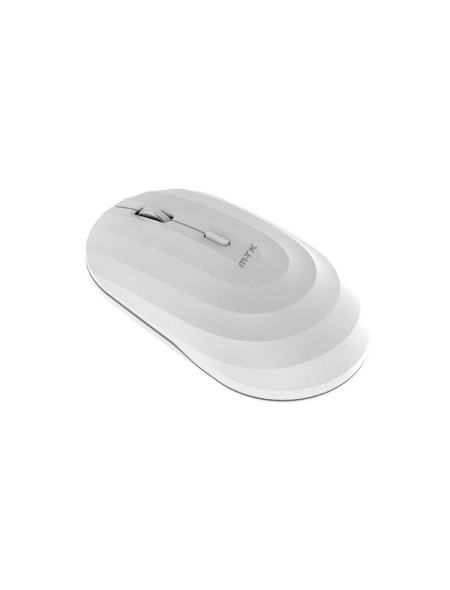 Raton inalámbrico recargable Wave TG7274 / RF 2.4Ghz / Bluetooth 5.2 / 1600 dpi / 400mah / Blanco / MTK