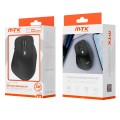 Raton inalámbrico recargable Ergonomico Luxury TG7289 / RF 2.4Ghz / Bluetooth 5.2 / 2400 dpi / 500mah / Negro / MTK