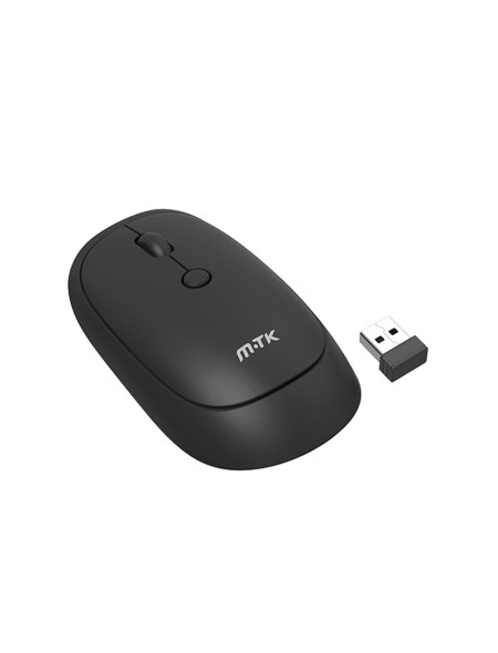 Raton inalámbrico recargable TG7217 / RF 2.4Ghz / 1600 dpi / 500mah / Cable MicroUsb / Negro / MTK