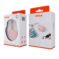 Raton inalámbrico recargable Luxury TG7228 / RF 2.4Ghz / 1600 dpi / 400mah / Luz Led / Rosa / MTK