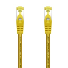 ÷ Aisens - cable de red latiguillo rj45 lszh cat.7 600 mhz s/ftp pimf awg26, amarillo, 25cm