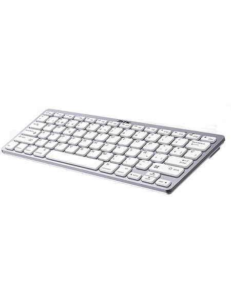 Teclado Bluetooth Orfeo GT651 / Blanco-Plata / MTK