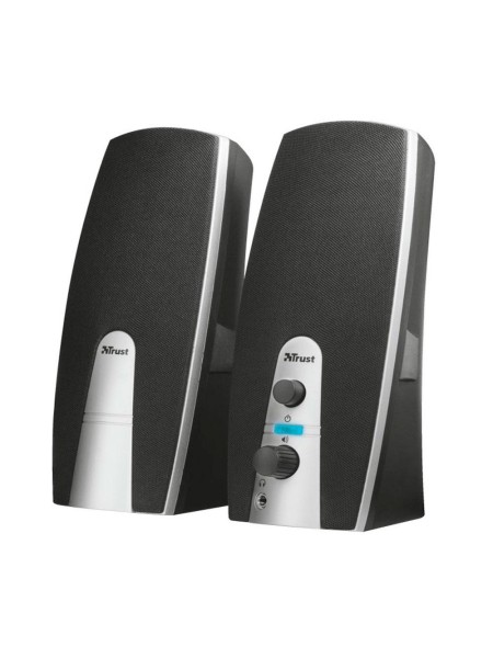 ÷ Altavoces 2.0 trust 2.0 mila 5w rms 10w max autoalimentado usb conexion frontal negro 16697