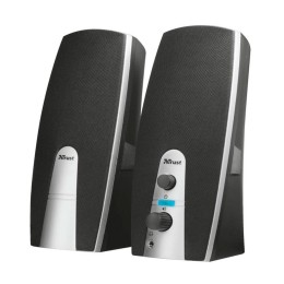 ÷ Altavoces 2.0 trust 2.0 mila 5w rms 10w max autoalimentado usb conexion frontal negro 16697
