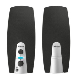 ÷ Altavoces 2.0 trust 2.0 mila 5w rms 10w max autoalimentado usb conexion frontal negro 16697