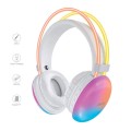 Auriculares diadema Bluetooth 5.4 TC3354 / Mp3 / MicroSD / FM / Iluminacion Led / Blanco / MTK / 0353541