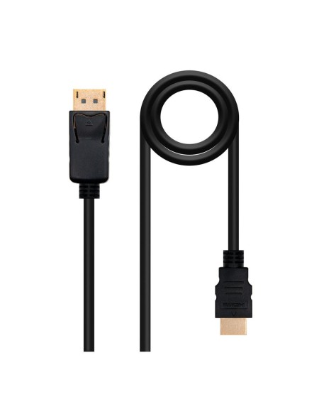 Cable adaptador Displayport a Hdmi M/M /  0,5 Metros / Negro / 10.15.4300