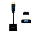Cable adaptador Displayport a VGA M/H / 15 cm / Negro / 10.16.0602