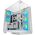 ÷ Caja atx semitorre gaming mars gaming mc3gf triple cristal templado argb gpu 383mm 1x3.5 3x2.5 blanc