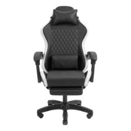 ÷ Silla gamer mars gaming mgcxbbl negra y blanca reclinable reposabrazos ajustable reposapies cojines