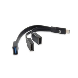 ÷ Hub usb 3.1 tipo c conceptronic hubbies01b puerto usb 3.0 + 2 puertos usb 2.0 color negro