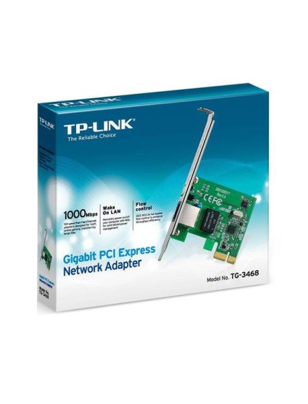 ÷ Tarjeta de red pcie giga tp-link tg-3468 realtek rtl8168b incluye doble bracket