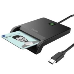÷ Lector externo de dnie trust primo usb-c compatible con eid, dnie 4.0, edowod o cie