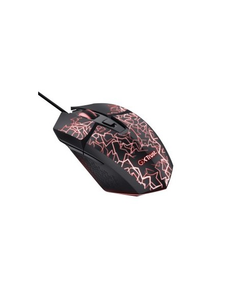 ÷ Mouse trust gxt 113 felox usb 2.0 6400 dpi ajustable 6 botones iluminacion led color negro