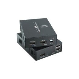 ÷ Extensor hdmi 4k + usb sobre cat6 hasta 100 metros level one hve-8111