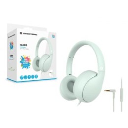 ÷ Headset infantil conceptronic parris04gt entrada 1xjack 3.5 plegable color verde claro
