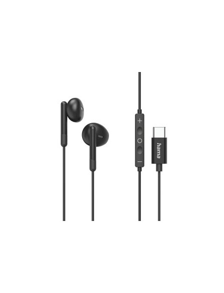 ÷ Auricular intrauditivo usb-c hama classy microfono cable 1.2m color negro