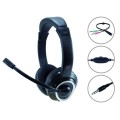 Auriculares con Microfono Conceptronic Polona 02ba / estereo / Adaptador de audio y microfono / VoIp / negro POLONA02BA