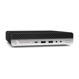 Ordenador Reacondicionado MINI HP EliteDesk 800 G4 / i5-8TH / 8Gb / 256Gb NVME / Win 11 Pro / Sin cable trebol / Grado A