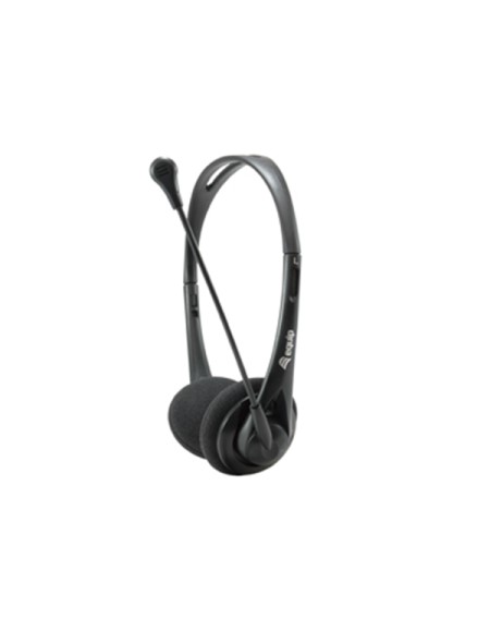 ÷ Headset jack 3.5mm equip life 245302 mic control volumen mute 1.8m negro