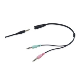 ÷ Headset jack 3.5mm equip life 245302 mic control volumen mute 1.8m negro