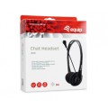 ÷ Headset jack 3.5mm equip life 245302 mic control volumen mute 1.8m negro