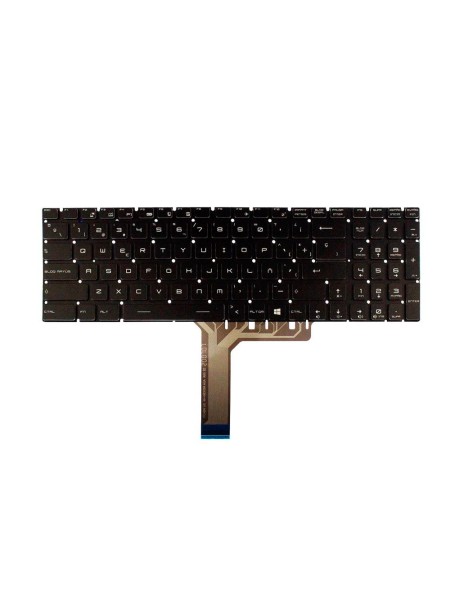 Teclado compatible para portátil MSI Ge63 / Ge73 / Ge63vr / Ge73vr / Gt63 / Gs65 / Gs75 / KBMIGE73 / Ilumiinacion RGB / Negro