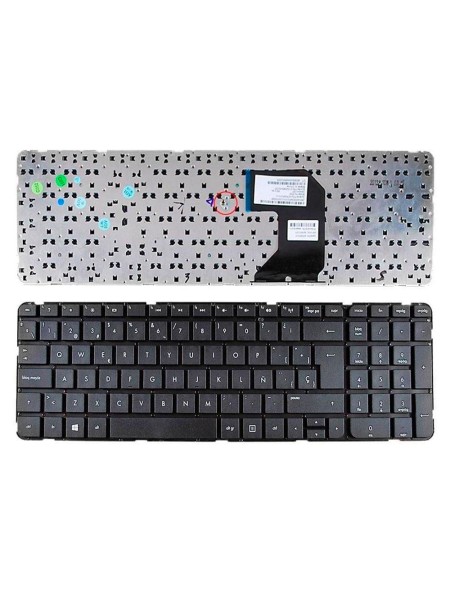 Teclado compatible para portátil HP g7 /g7-2000 /g7-2100 /g7-2200 negro sin marco