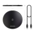 Base de carga inalámbrica QI Aisens / 15W / Negro / ASCH-15W1WC058-BK