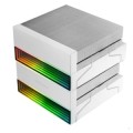 ÷ Ventilador con disipador de cpu mars gaming mcpux26w tdp 350w doble torre pwm argb blanco