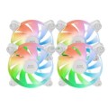 ÷ Kit 4xventilador interno argb mars gaming mf4aw 120mm sin marco rodamiento fdb blanco