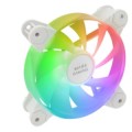 ÷ Kit 4xventilador interno argb mars gaming mf4aw 120mm sin marco rodamiento fdb blanco