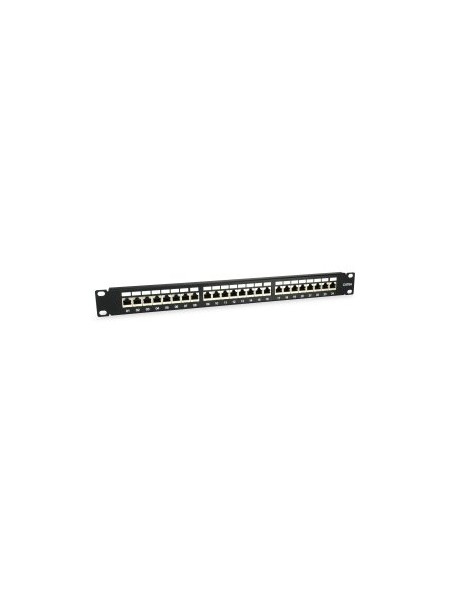 ÷ Patch panel 24 puertos categoria 6a 1u color negro 326625