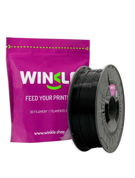 Filamento Negro Azabache Winkle PETG Estandar / 1.75mm / Maquinas 3D / 1 Kg