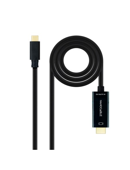 Cable adaptador Type-C a HDMI / 4K 60Hz / 1.8m / Negro / 10.15.5102