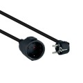 Cable prolongador / alargadera de corriente Schuko Nano / 5m / 16a / 4000w / Negro / 10.22.0605-BK