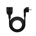 Cable prolongador / alargadera de corriente Schuko Nano / 3m / 16a / 4000w / Negro / 10.22.0603-BK