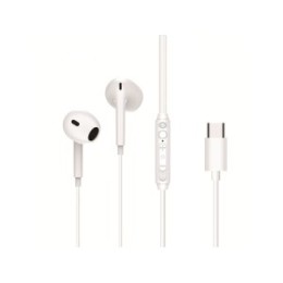 ÷ Auricular intrauditivo usb-c conceptronic brendan02w 1.2m microfono controles color blanco