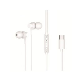 ÷ Auricular intrauditivo usb-c conceptronic brendan03w 1.2m microfono controles color blanco