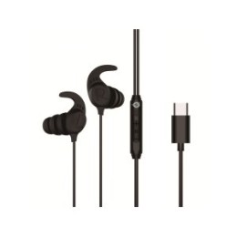 ÷ Auricular intrauditivo usb-c conceptronic brendan05b 1.2m microfono controles color negro