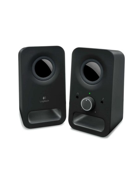 ÷ Altavoces 2.0 logitech z150 3w jack 3.5mm control de volumen toma auriculares