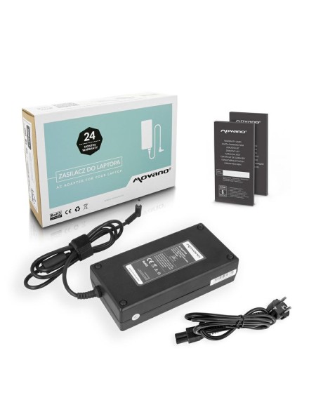 Cargador compatible para portátil MSI 150W 20V 7.5A 4.5x3.0 mm Movano