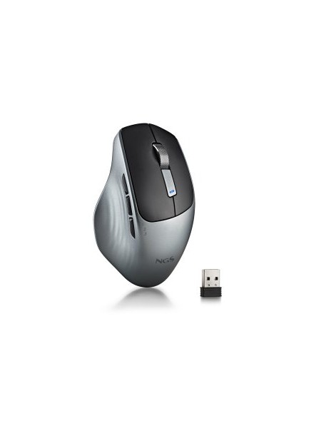 ÷ Mouse ngs wireless lush-rb 2.4 bt 1600dpi 6 botones recargable silencioso multidispositivo negro