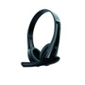 Auricular Conceptronic POLONA06B3T/ Jack 3.5 / 1.8m / Negro / Microfono giratorio