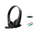 Auricular Conceptronic POLONA06B3T/ Jack 3.5 / 1.8m / Negro / Microfono giratorio
